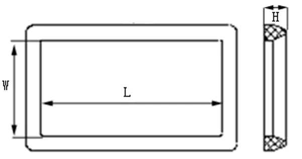 Waveguide flange gasket Waveguide flange gasket