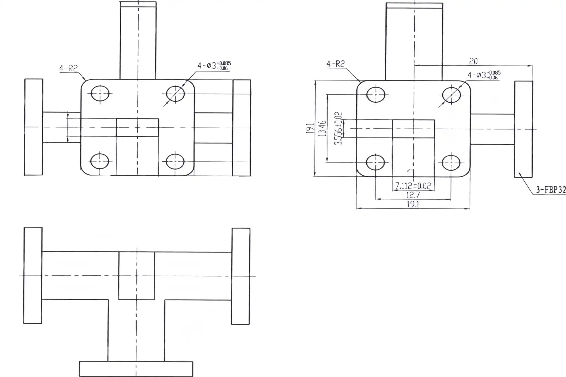 H-Plane Tee H-Plane Tee