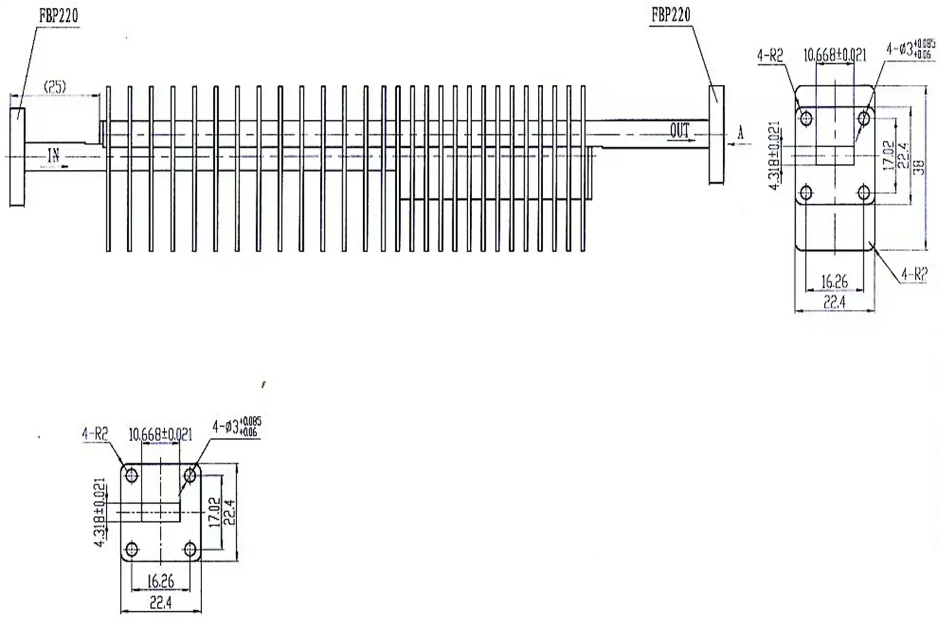 Waveguide Coupling Fixed Attenuator Waveguide Coupling Fixed Attenuator