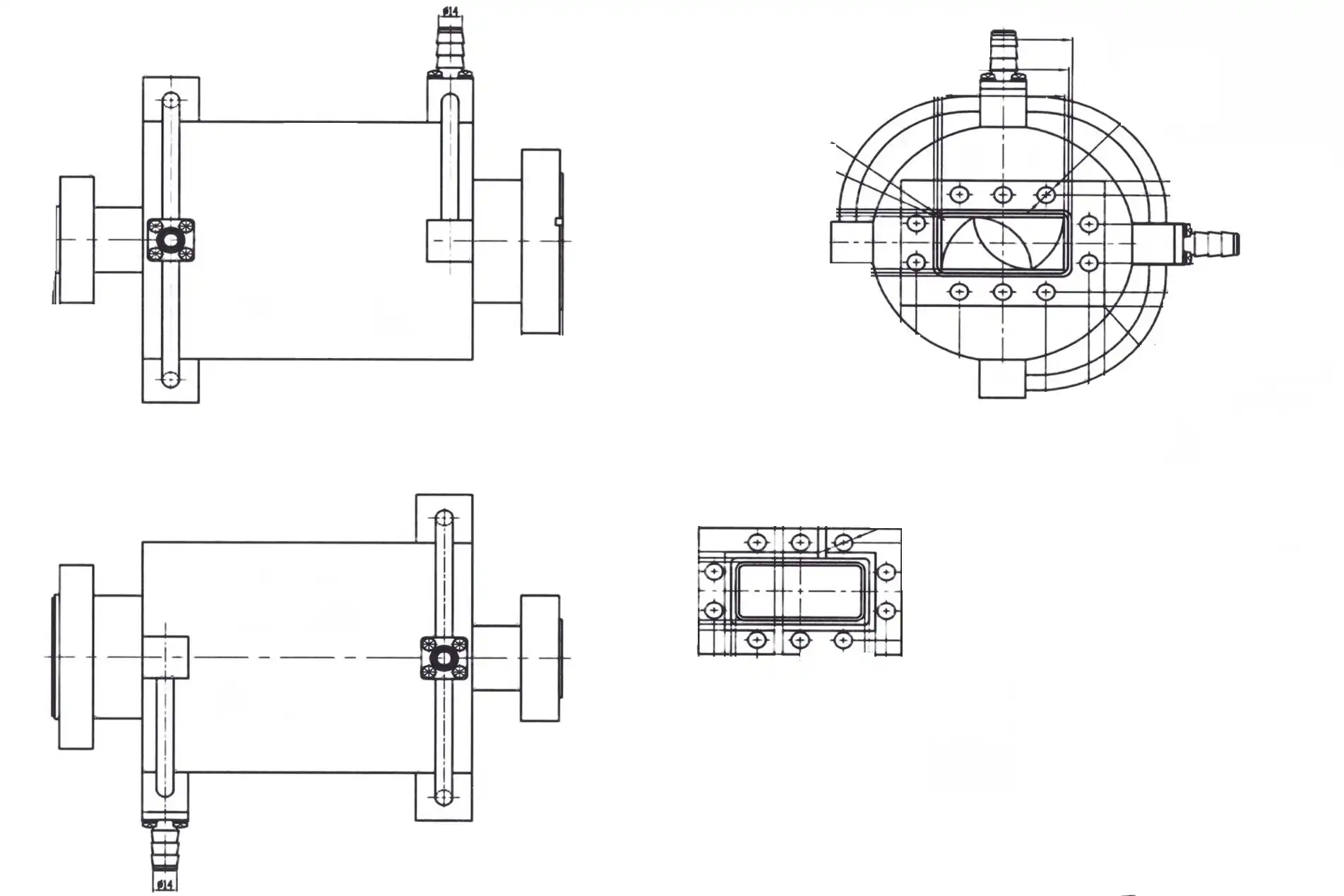 High Power Waveguide to Coaxial Adapter