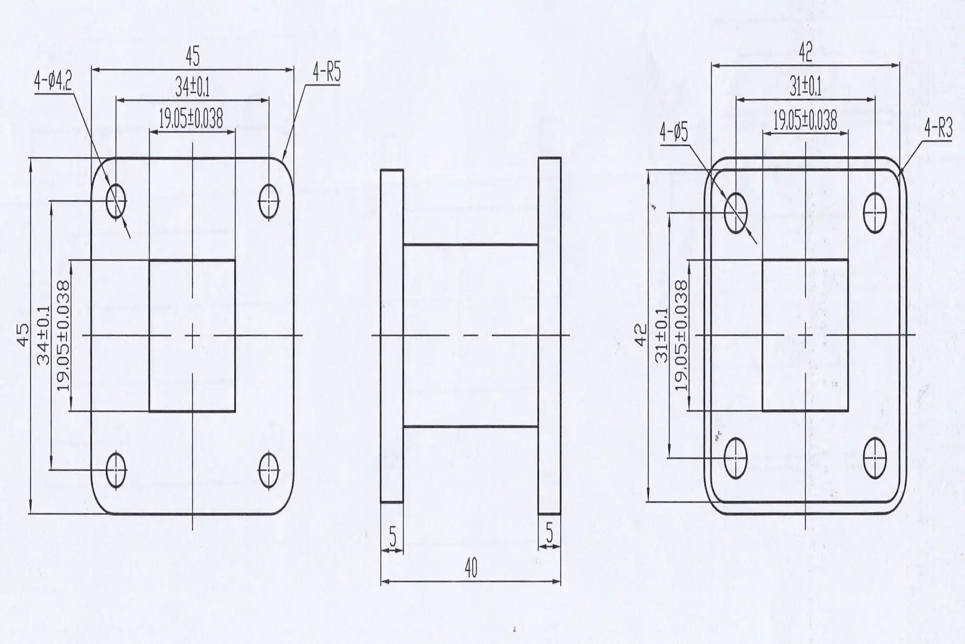 rectangular straight waveguide rectangular straight waveguide