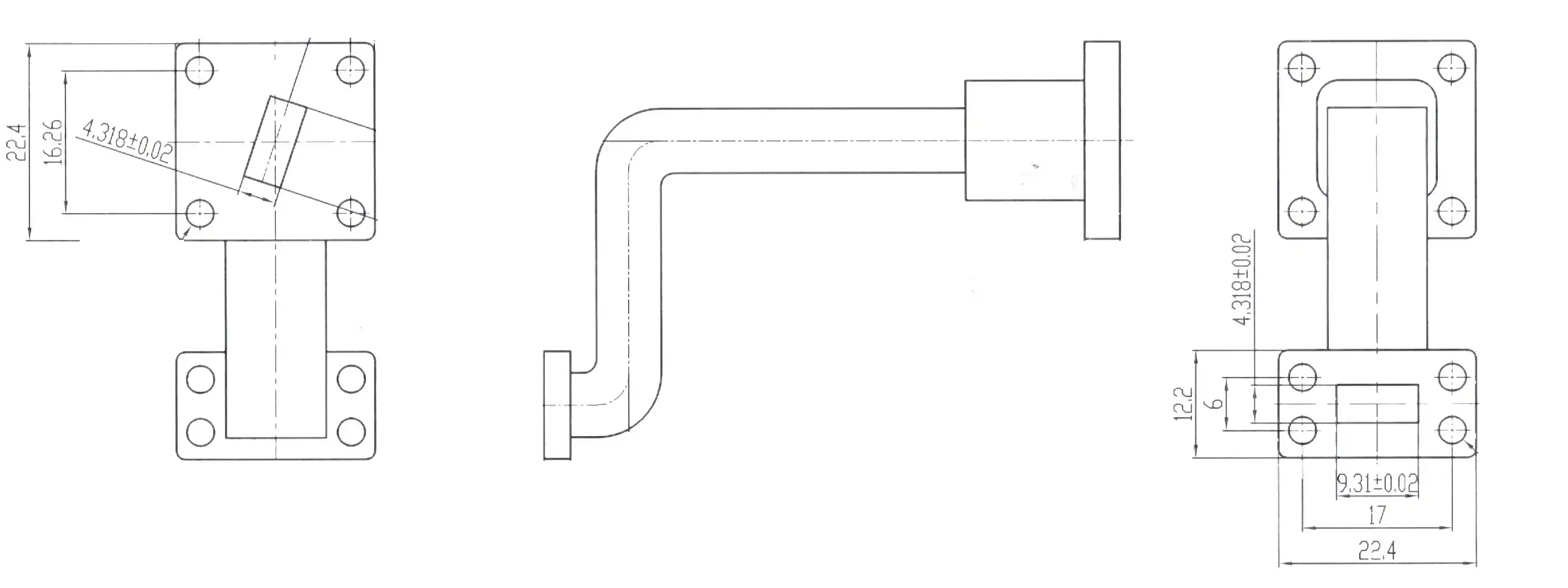 inflatable twist waveguide inflatable twist waveguide