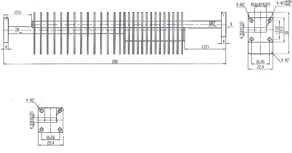 Waveguide Coupling Fixed Attenuator Waveguide Coupling Fixed Attenuator