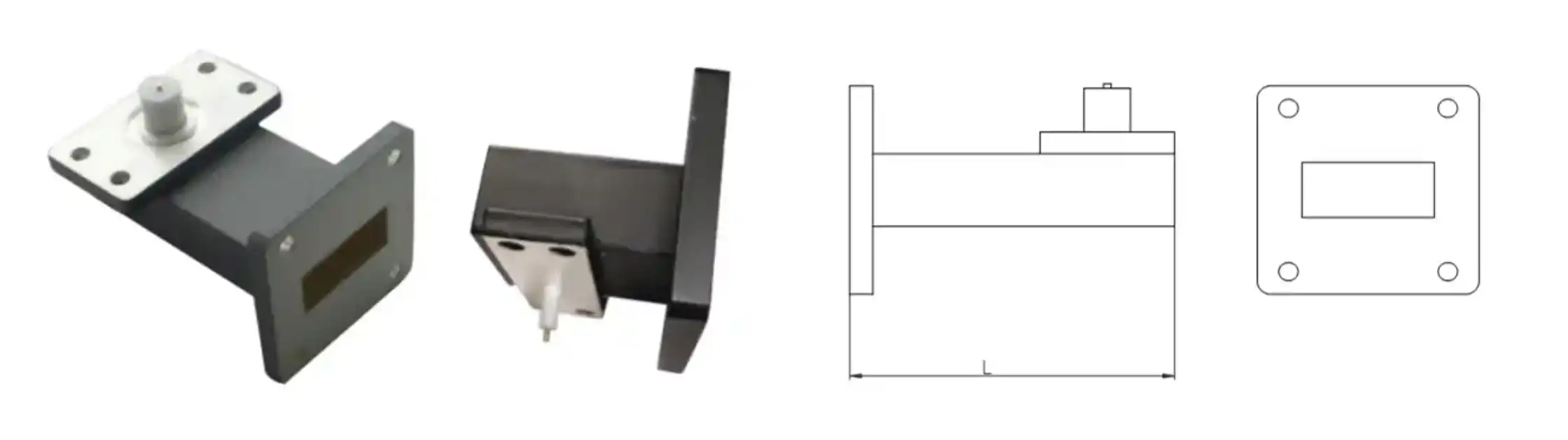Right Angle Waveguide to Microstrip Adapter Right Angle Waveguide to Microstrip Adapter