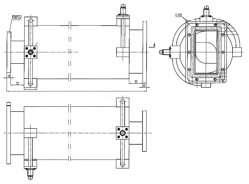 Water-cooled Twist Waveguide