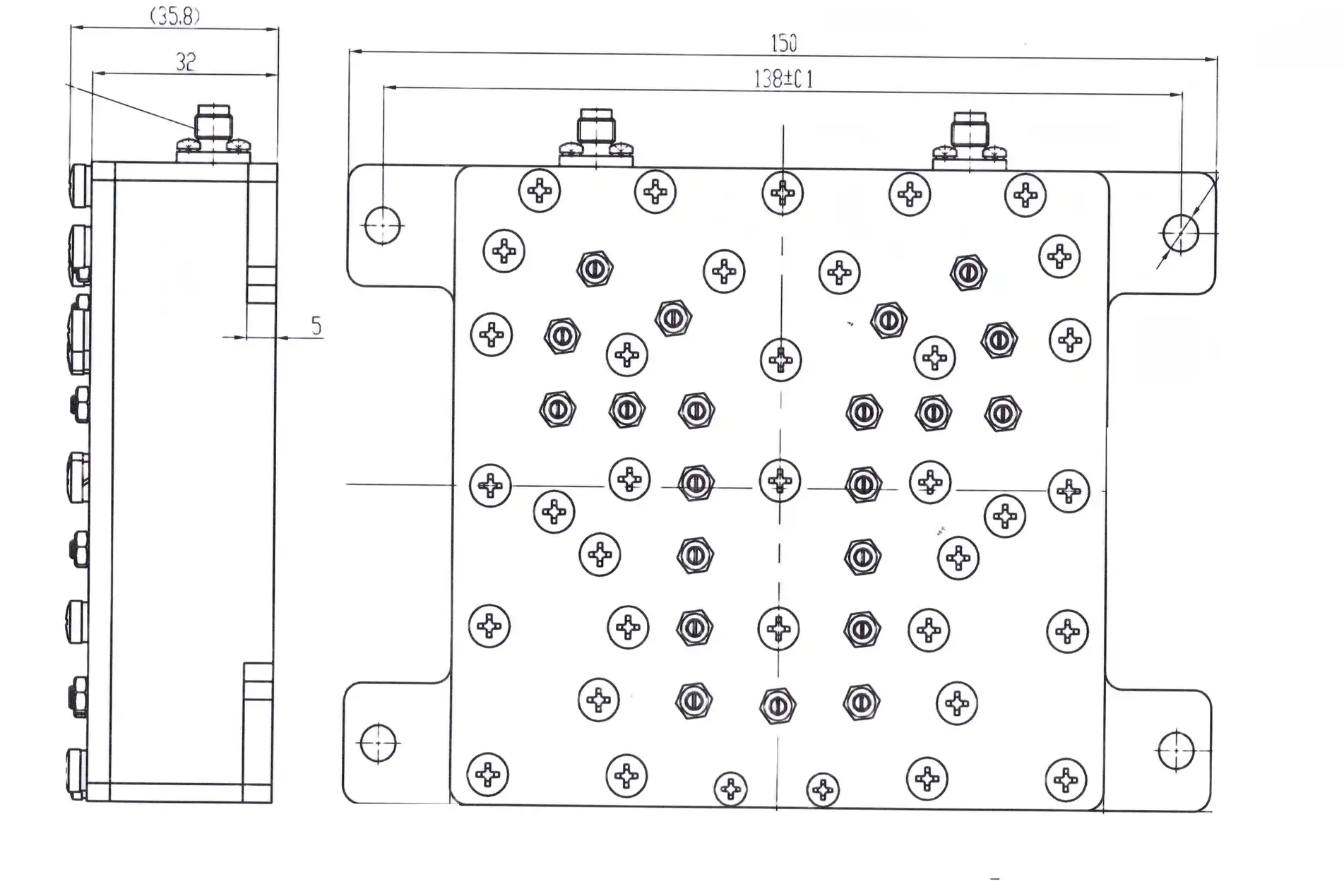 Coaxial Bandpass Filter Coaxial Bandpass Filter