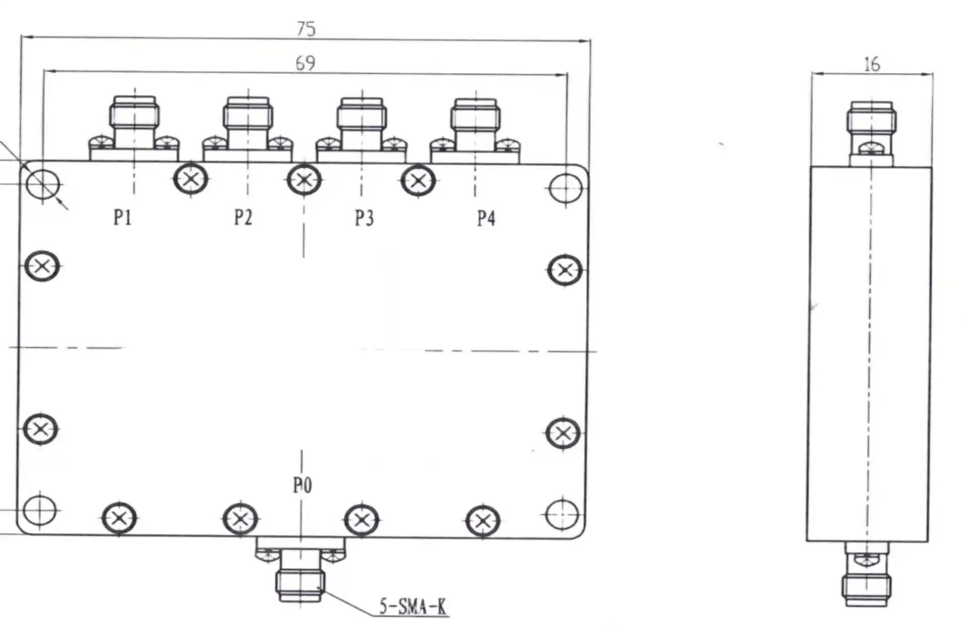 Coaxial Power Divider Coaxial Power Divider