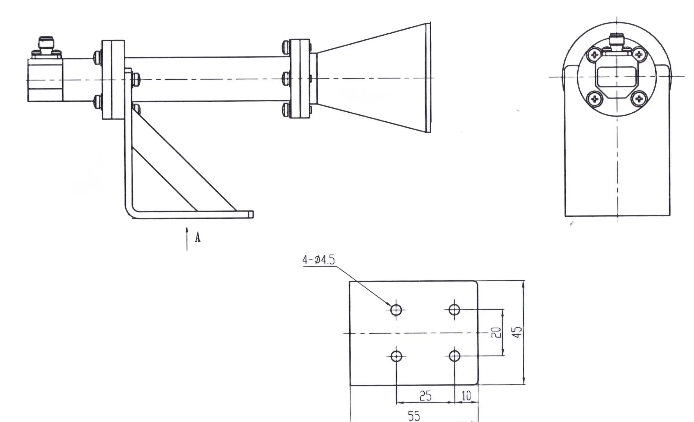 Dual Linear Broadband Circular Polarization Horn Antenna
