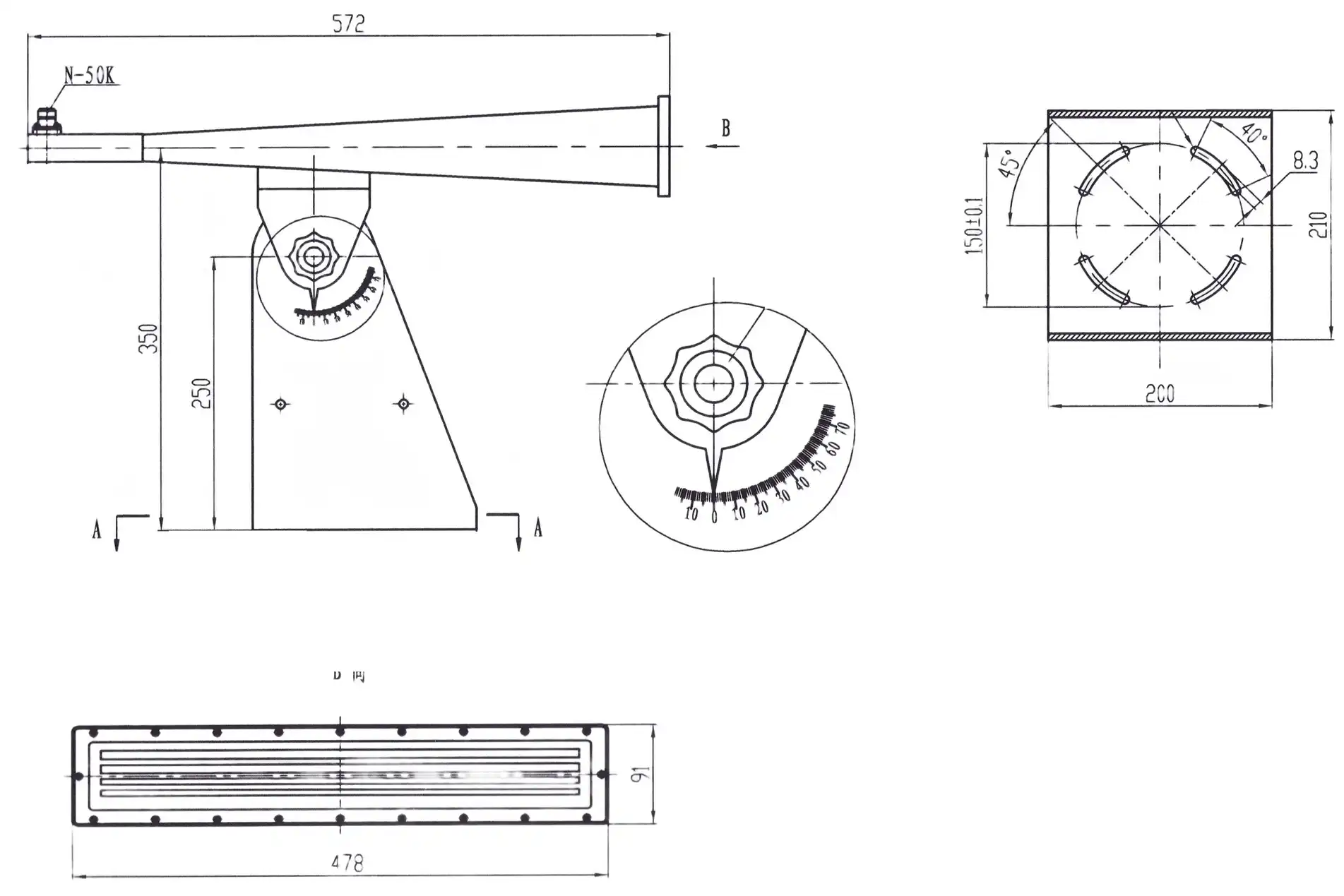 Pyramid Horn Lens Antenna