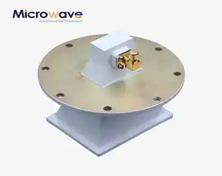 O antenă piramidală cu corn metasuprafață pentru aplicații cu polarizare circulară